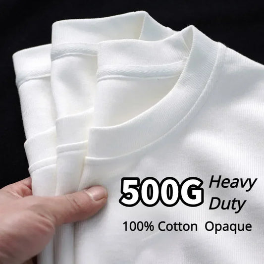 White  Heavy-duty  T-shirt