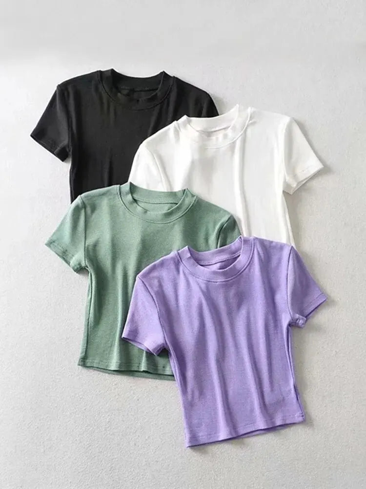 Short Sleeve Crop Top