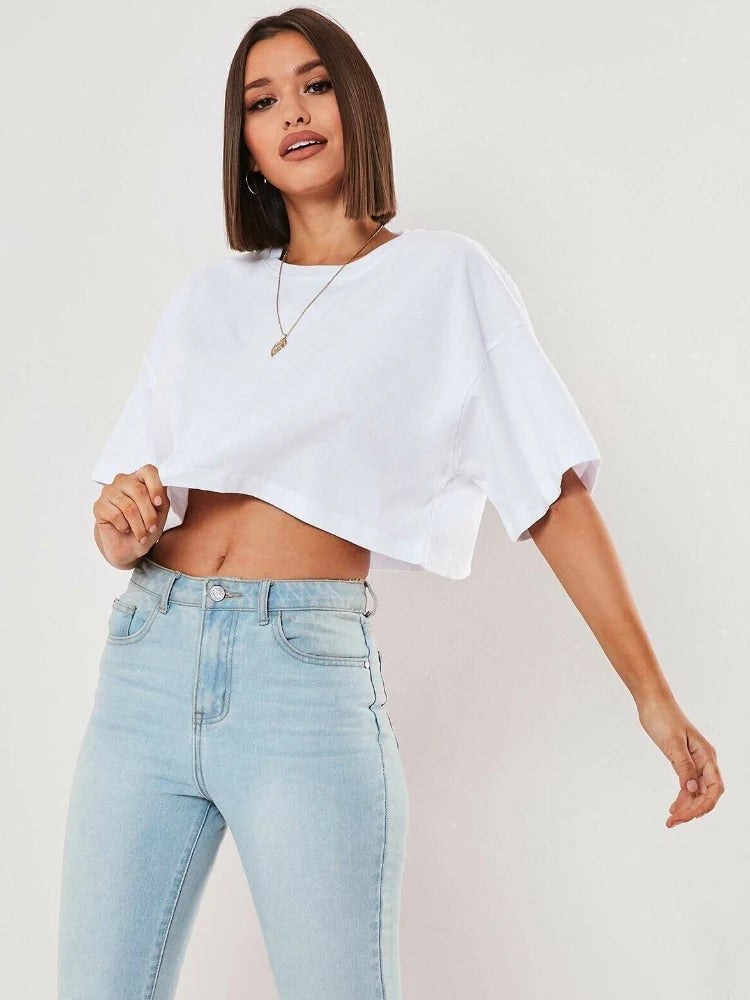 Short Sleeve  Crop Top