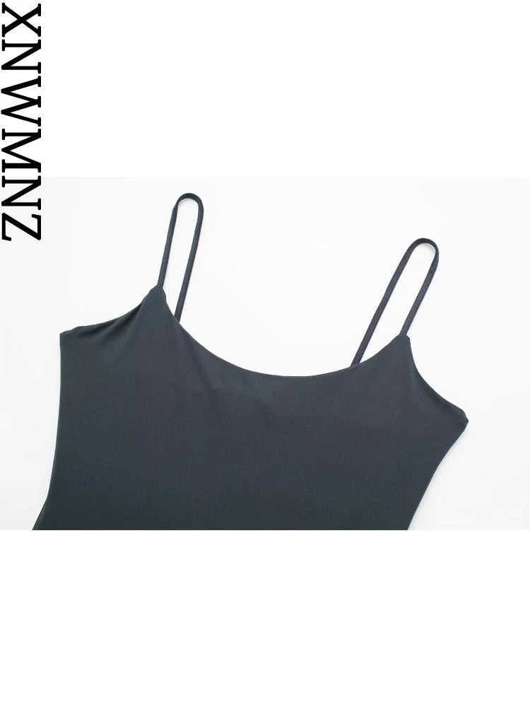 Strappy Top Thin Straps Chic Bodysuit